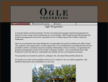 Tablet Screenshot of ogle-properties.com